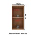 Armário Aéreo Cozinha 40 Cm 1 Porta Cz3118 Freijó/Branco - Tecno Mobili
