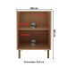 Balcão de Cozinha 60 Cm 2 Poras 1 Prateleira Cz3140 Freijó - Tecno Mobili