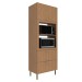 Torre Quente 1 Porta 2 Gavetas Cz3142 Freijó - Tecno Mobili