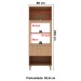 Torre Quente 1 Porta 2 Gavetas Cz3142 Freijó/Branco - Tecno Mobili