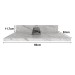 Tampo para Balcão 60cm Cz3144 Mármore Branco - Tecno Mobili