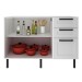 Balcão de Cozinha 120 Cm 2 Portas 3 Gavetas Cz3300 Branco - Tecno Mobili