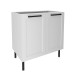 Balcão de Cozinha 80 Cm 2 Portas 1 Prateleira Cz3301 Branco - Tecno Mobili