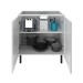 Balcão de Cozinha 80 Cm 2 Portas 1 Prateleira Cz3301 Branco - Tecno Mobili