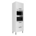 Torre Quente 1 Porta 2 Gavetas Cz3306 Branco - Tecno Mobili