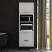 Torre Quente 1 Porta 2 Gavetas Cz3306 Branco - Tecno Mobili