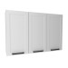 Armário Aéreo Cozinha 120 Cm 3 Portas Cz3310 Branco - Tecno Mobili
