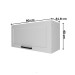 Armário Aéreo Cozinha 80 Cm 1 Porta Cz3316 Branco - Tecno Mobili