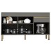 Balcão de Cozinha Silver 150 Cm 3 Portas 1 Gaveta Gris - Pnr Móveis