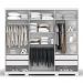 Guarda-Roupa Casal 3 Portas 4 Gavetas  B573a Branco Brilho - Kappesberg
