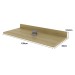 Tampo para Balcão 120 Cm 100% Mdf Cz3326 Carvalho Tropical - Tecno Mobili