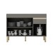 Balcão de Cozinha para Pia 120 Cm Silver 3 Portas 1 Gaveta Gris - Pnr Móveis