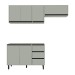 Cozinha Completa Koya 6 Portas 3 Gavetas 40250027 Verde Oliva - Politorno