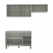 Cozinha Completa Koya 6 Portas 3 Gavetas 40250027 Verde Oliva - Politorno