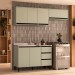 Cozinha Completa Koya 6 Portas 3 Gavetas 40250027 Verde Oliva - Politorno