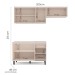 Cozinha Completa Koya 6 Portas 3 Gavetas 40250027 Creme - Politorno