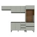 Cozinha Completa Koya 8 Portas 4 Gavetas 40250029 Verde Oliva - Politorno