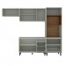 Cozinha Completa Koya 8 Portas 4 Gavetas 40250029 Verde Oliva - Politorno