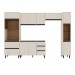 Cozinha Completa Koya 10 Portas 4 Gavetas 40250031 Creme - Politorno