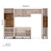 Cozinha Completa Koya 10 Portas 4 Gavetas 40250031 Creme - Politorno