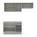 Cozinha Completa Koya 6 Portas 3 Gavetas 40250033 Verde Oliva - Politorno