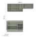 Cozinha Completa Koya 6 Portas 3 Gavetas 40250033 Verde Oliva - Politorno