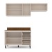 Cozinha Completa Koya 6 Portas 3 Gavetas 40250039 Creme - Politorno