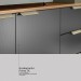 Cozinha Compacta Pitaya 7 Portas 2 Gavetas Amêndola/Grafito Prime Tx - Demobile