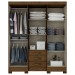 Guarda-Roupa Casal 6 Portas 3 Gavetas Castanho Hp Lírio - Pnr Móveis