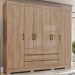 Guarda-Roupa Casal 6 Portas 6 Gavetas Jequitibá Newcastle - Pnr Móveis