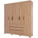 Guarda-Roupa Casal 6 Portas 6 Gavetas Jequitibá Newcastle - Pnr Móveis