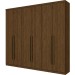 Guarda-Roupa Casal Ravé 6 Portas 3 Gavetas Castanho Hp - Pnr Móveis