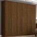 Guarda-Roupa Casal Ravé 6 Portas 3 Gavetas Castanho Hp - Pnr Móveis