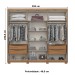 Guarda-Roupa Casal Ravé 6 Portas 4 Gavetas com Espelho Flex Nature - Pnr Móveis