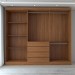 Guarda-Roupa Casal Dínamo 6 Portas 4 Gavetas com Espelho Nogueira Touch - Panorama Móveis