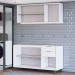 Cozinha Compacta Helena 120 Cm Helena 6 Portas 2 Gavetas Branco Neve - Panorama Móveis