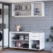 Cozinha Compacta Helena 120 Cm Helena 6 Portas 2 Gavetas Branco Neve - Panorama Móveis