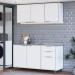 Cozinha Compacta Helena 120 Cm Helena 6 Portas 2 Gavetas Branco Neve - Panorama Móveis