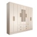 Guarda-Roupa de Casal Cassino 8 Portas 4 Gavetas Branco - Panorama Móveis