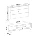 Rack com Painel para TV Até 75 Polegadas Tauari C/ Suporte para TV 2 Portas Carvalho/Menta - Pnr Móveis