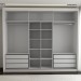 Guarda-Roupa Casal Cardial 3 Portas 6 Gavetas Branco - Panorama Móveis