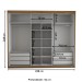 Guarda-Roupa Casal Cardial 3 Portas 6 Gavetas Cinamomo/Off White - Panorama Móveis