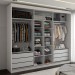 Guarda-Roupa Casal Cardial 3 Portas 6 Gavetas com Espelho Branco - Panorama Móveis