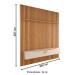 Painel Ripado para TV Até 75 Polegadas Naomi 2 Portas 1 Prateleira Cinamomo/Off White - Panorama Móveis