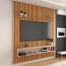 Painel Ripado para TV Até 75 Polegadas Naomi 2 Portas 1 Prateleira Cinamomo/Off White - Panorama Móveis