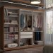 Guarda-Roupa Casal Odisseia 6 Portas 2 Gavetas Cinamomo/Off White - Panorama Móveis