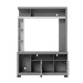 Estante para TV Até 50 Polegadas Hill 2 Portas Nogueira Real/Off White Matte - Pnr Móveis
