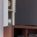 Estante para TV Até 50 Polegadas Hill 2 Portas Nogueira Real/Off White Matte - Pnr Móveis