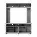 Estante para TV Até 65 Polegadas Silvestre 2 Portas Nogueira Real/Off White Matte - Pnr Móveis