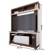 Estante para TV Até 65 Polegadas Silvestre 2 Portas Nogueira Real/Off White Matte - Pnr Móveis